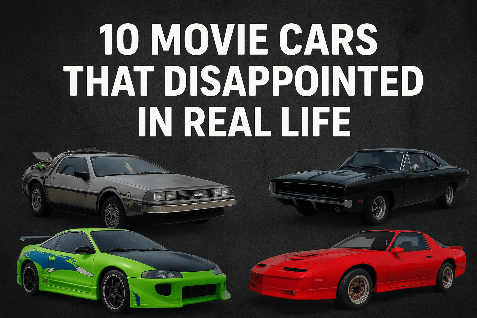 10 Cars That Were Cool in the Movies But Terrible in Real Life