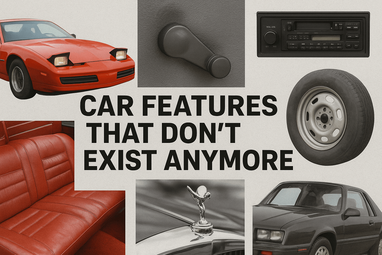 Car Features That Don’t Exist Anymore (And We Actually Miss Them)