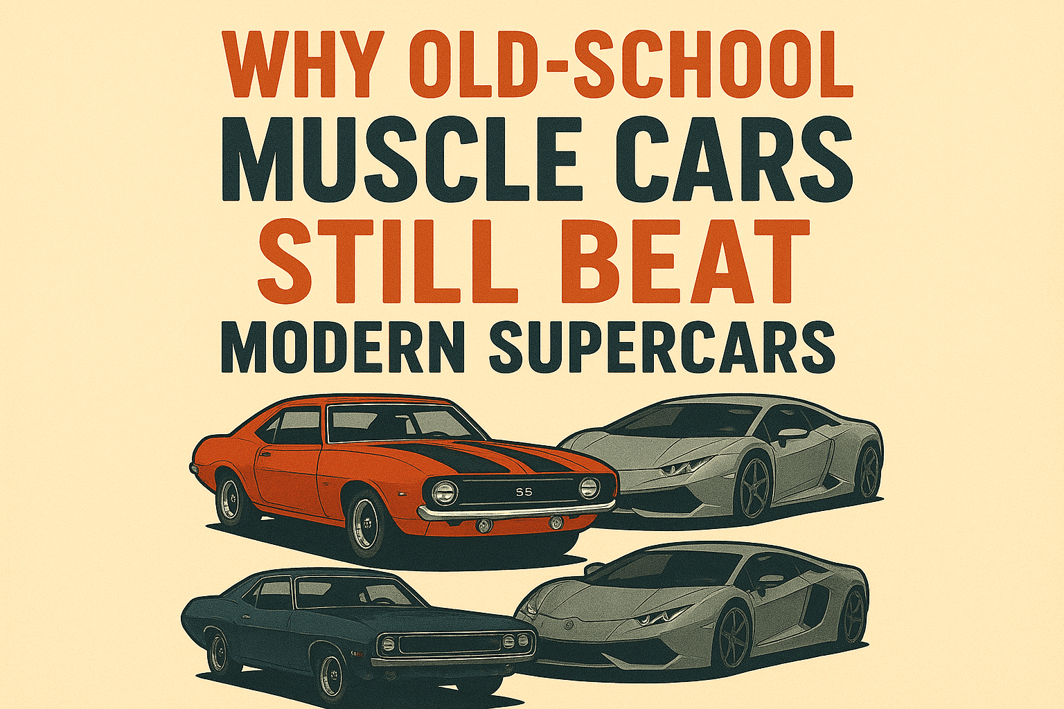 Why Old-School Muscle Cars Still Beat Modern Supercars in Soul